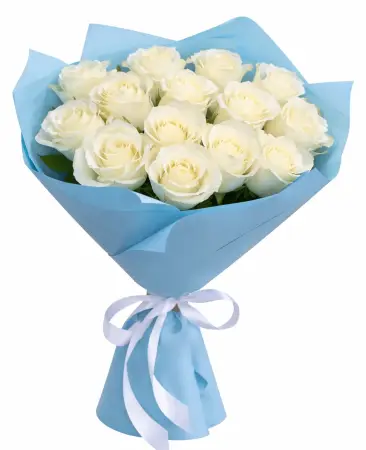 Букет из 15 белых роз